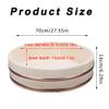 Samnuerly Wooden Sushi Rice Mixing Bowl with Copper Band, 11 Sizes, Japanese-Style Sushi Bucket, 70 x 16 cm view 2