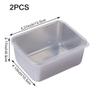 2-Piece Stainless Steel Food Storage Container Set with Lids view 2