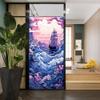 Sailboat Ocean Landscape Stained-Glass Privacy Window Film, 70 x 100 cm view 4