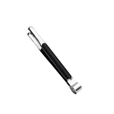 susiodeu 8-Inch Stainless Steel Grill Tongs, Black