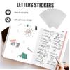NUOBESTY Self-Adhesive Vinyl Notice Stickers, 10 Sheets, White Letter Stickers for Mailboxes and Classrooms, No Adhesive Residue view 3