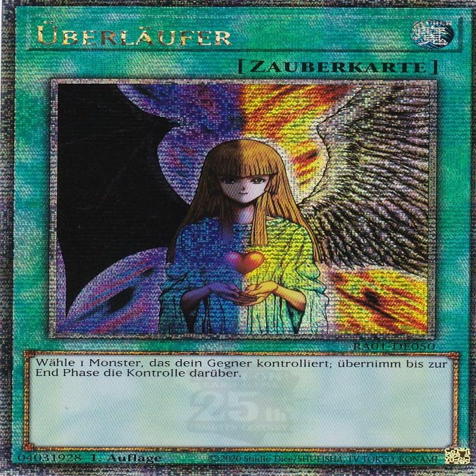 RA01-DE050 - berlufer - Quarter Century Secret Rare - 1st Edition - German - 25th Anniversary Rarity Collection with LMS Trading Field Center Card