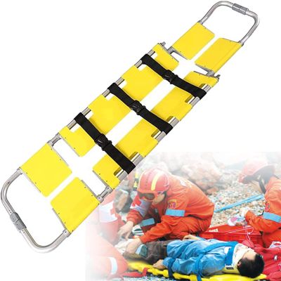 Folding Aluminum Alloy Emergency Stretcher, 3-Position Adjustable