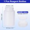 PATIKIL 2000ml Plastic Bottle, PE Wide-Mouth Bottle, Transparent White view 2