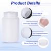 PATIKIL 2000ml Plastic Bottle, PE Wide-Mouth Bottle, Transparent White view 3