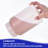 PATIKIL 2000ml Plastic Bottle, PE Wide-Mouth Bottle, Transparent White view 4