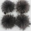 20-Piece DIY 15 cm Real Fur Pom-Poms for Knitted Hats, Keychains, Scarves and Shoes view 1