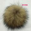 20-Piece DIY 15 cm Real Fur Pom-Poms for Knitted Hats, Keychains, Scarves and Shoes view 2