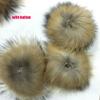 20-Piece DIY 15 cm Real Fur Pom-Poms for Knitted Hats, Keychains, Scarves and Shoes view 3