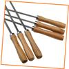 Sosoport Grill Skewers, Sharp Stainless Steel with Wooden Handle, 6-Piece Set view 4