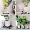 Heavy-Duty Plant Caddy with Wheels, Square Iron Pot Holder view 2
