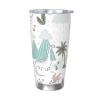 ESASAM Dinosaur Walking Stainless Steel Travel Tumbler, 590 ml view 1
