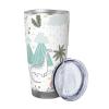ESASAM Dinosaur Walking Stainless Steel Travel Tumbler, 590 ml view 2