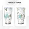 ESASAM Dinosaur Walking Stainless Steel Travel Tumbler, 590 ml view 3