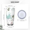 ESASAM Dinosaur Walking Stainless Steel Travel Tumbler, 590 ml view 4