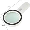 Educational Hobby Magnifying Glass, 30x Handheld Magnifier with 12 Lights, 107 mm Diameter view 2