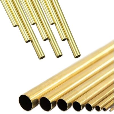 1-Piece Brass Round Tube, DIY Pipe, 200/300/500 mm Length, 2–25 mm OD, 1–23 mm ID