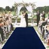 MODFUNS Navy Blue Velvet Aisle Runner, 1.5 x 6.1 m view 1