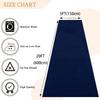 MODFUNS Navy Blue Velvet Aisle Runner, 1.5 x 6.1 m view 2