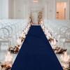 MODFUNS Navy Blue Velvet Aisle Runner, 1.5 x 6.1 m view 4