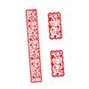 MAGICLULU 3-Piece Valentine’s Day Table Runner Set with Heart Pattern, 183 cm Table Runners and 30 x 45 cm Placemats view 4