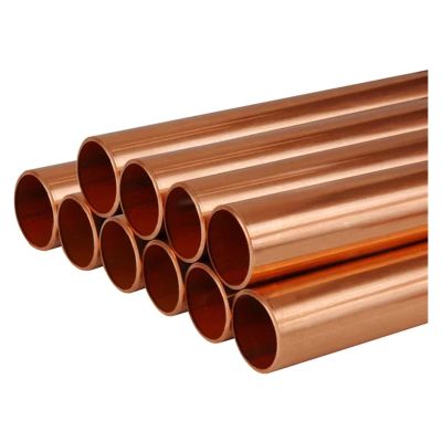 WOMELF 2-Pack Copper Tubes, OD 8–14 mm, 300/500 mm, Hollow Round, Thin (500 mm, OD 8 x ID 7 mm)