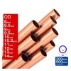 WOMELF 2-Pack Copper Tubes, OD 8–14 mm, 300/500 mm, Hollow Round, Thin (500 mm, OD 8 x ID 7 mm) view 2
