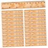 Wooden Rulers, 20-Pack, 15–30 cm, Precise Measuring Tools view 1
