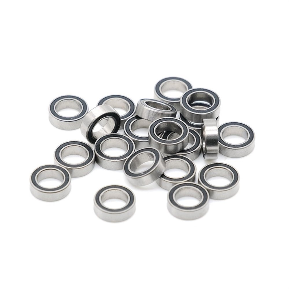 BAKYAR MR85RS 5×8×2.5 mm Sealed Ball Bearings, MR85-2RS, Black, 10-Pack