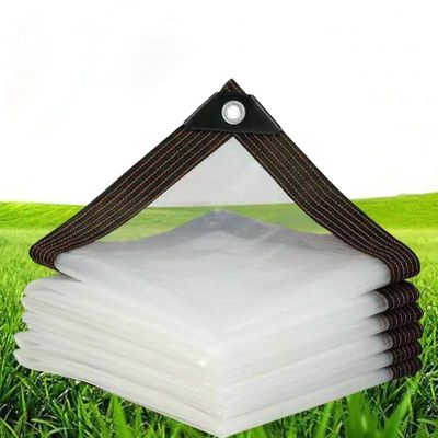 LLXNQ026 Transparent Waterproof PVC Tarp, 2 x 10 m