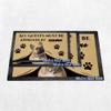 Ganshan Bi Funny Doormat with British Shorthair Cat, "All Guests Must Be Approach," 27.5 x 17.7 in, Style 1 view 4