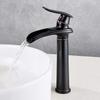 Touch-On Bathroom Sink Faucet, Single-Handle Hot and Cold Water, Antique Brass, Black B view 2