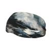 Unisex Sports Headband with Ocean Wave Print, Non-Slip view 1