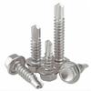 10 Stainless Steel Hex-Head Self-Drilling Sheet Metal Screws, M4.2, M4.8, M5.5, M6.3 (Size: M4.8 x 19) view 1
