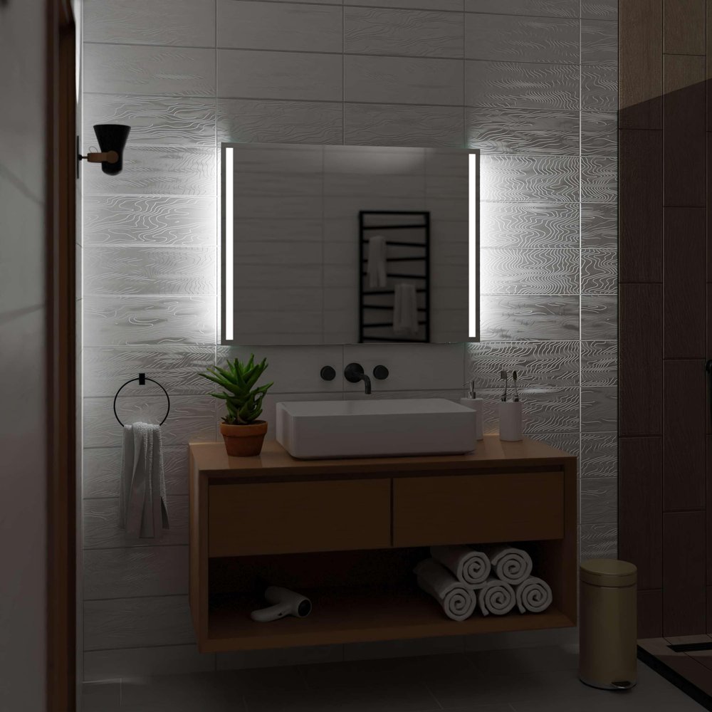 Alasta Paris LED Bathroom Mirror with Lighting, 150 x 100 cm, Cool White