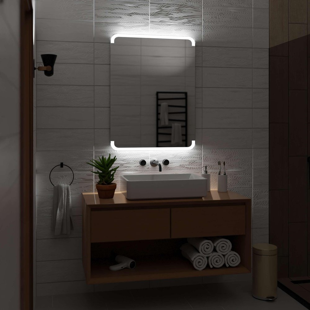 Alasta Assen LED Bathroom Mirror 70 x 130 cm, Cool White