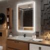 Alasta Vienna Bathroom Mirror with LED Lighting, 90 x 130 cm, Warm White view 4