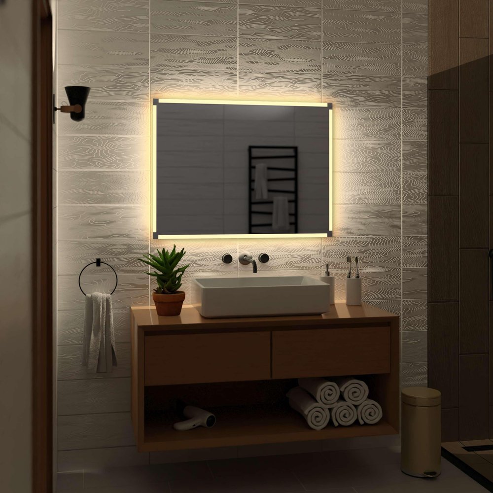 Alasta Ryga LED Bathroom Mirror 120 x 80 cm, Warm White
