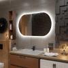 Alasta Hamburg Rounded LED Bathroom Mirror 120 x 90 cm, Neutral White view 2
