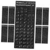 10-Piece Arabic PVC Keyboard Stickers for Laptop and PC view 1