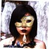 SAFIGLE 5-Pack Half Masks, Elegant Venetian Masks for Halloween, Carnival, Parties and Cosplay view 4