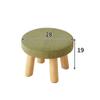 SePKUs Small Stool, Low Household Stool, Round Stool Board (Argento, One Size) view 2