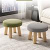 SePKUs Small Stool, Low Household Stool, Round Stool Board (Argento, One Size) view 4