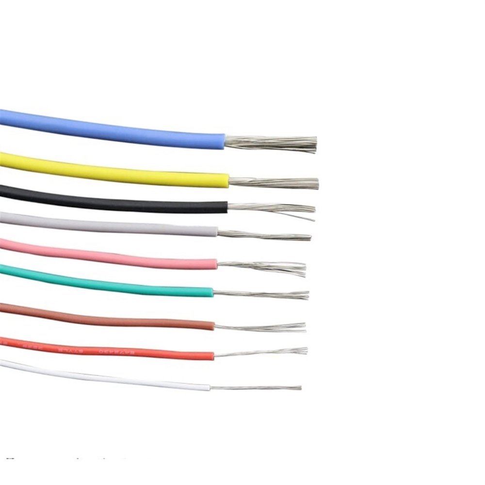 UL3239 Flexible 3000 V Soft Silicone Electrical Cable, 2 m/5 m, Tinned Copper Wire (Green, 5 m, 28 AWG)