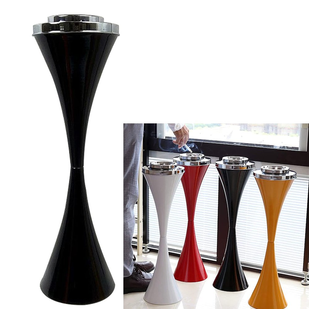 LoJax Freestanding Outdoor Ashtray with Lid for Patio