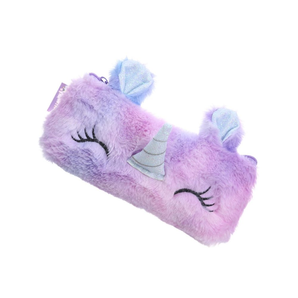 EXCEART Multifunctional Plush Pencil Case for Students and Children