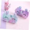 EXCEART Multifunctional Plush Pencil Case for Students and Children view 3