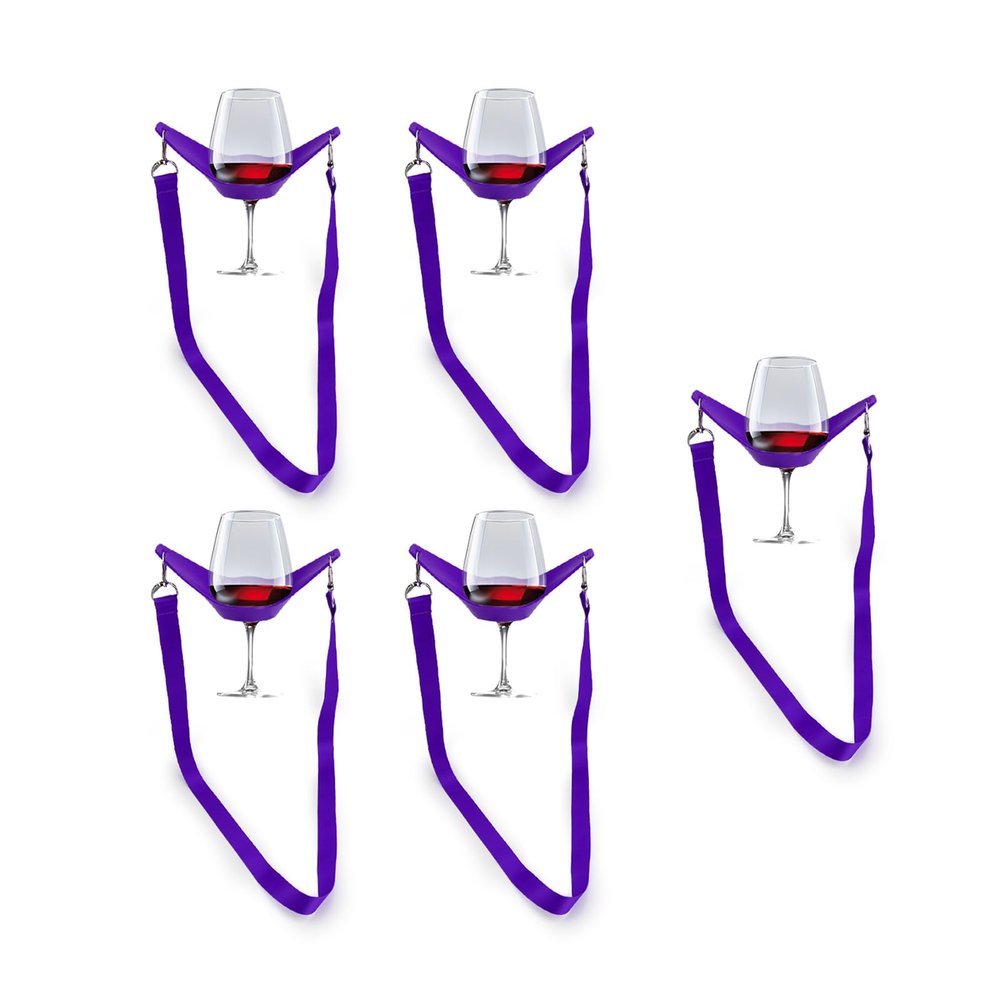 CBLDF Wearable Wine Glass Holder, 5-Pack