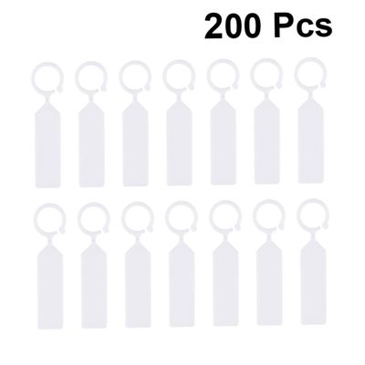 Small White PP Plant Labels, 200 Pieces