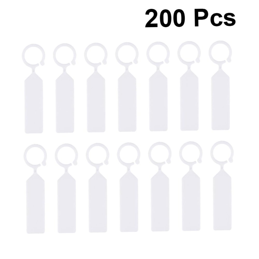 Small White PP Plant Labels, 200 Pieces